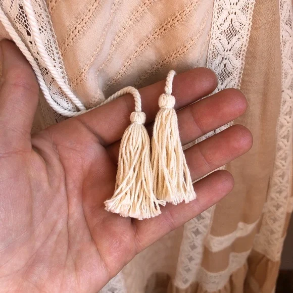 (SOLD) Spell Cinder Midi Dress in Nude ~ S - Picture 7 of 10